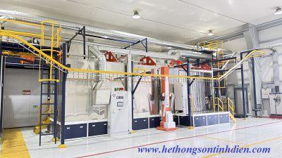 HỆ THỐNG DÂY CHUYỀN SƠN TĨNH ĐIỆN TỰ ĐỘNG